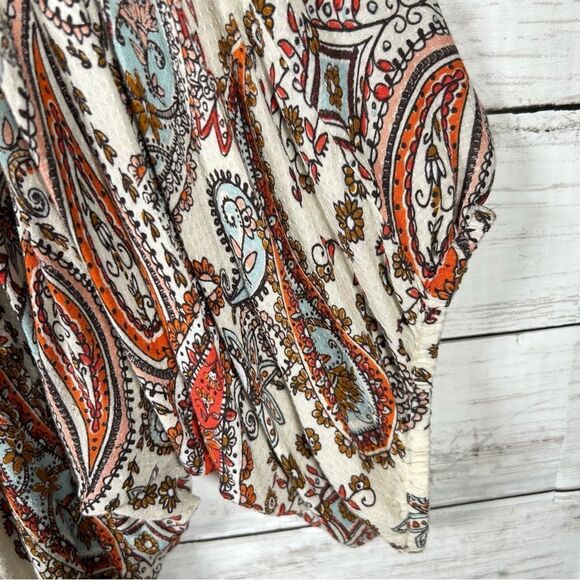 Cato Kimono Bohemian Embellished Trim Paisley Dolman Open Front Jacket 22/24 3x - Picture 6 of 10
